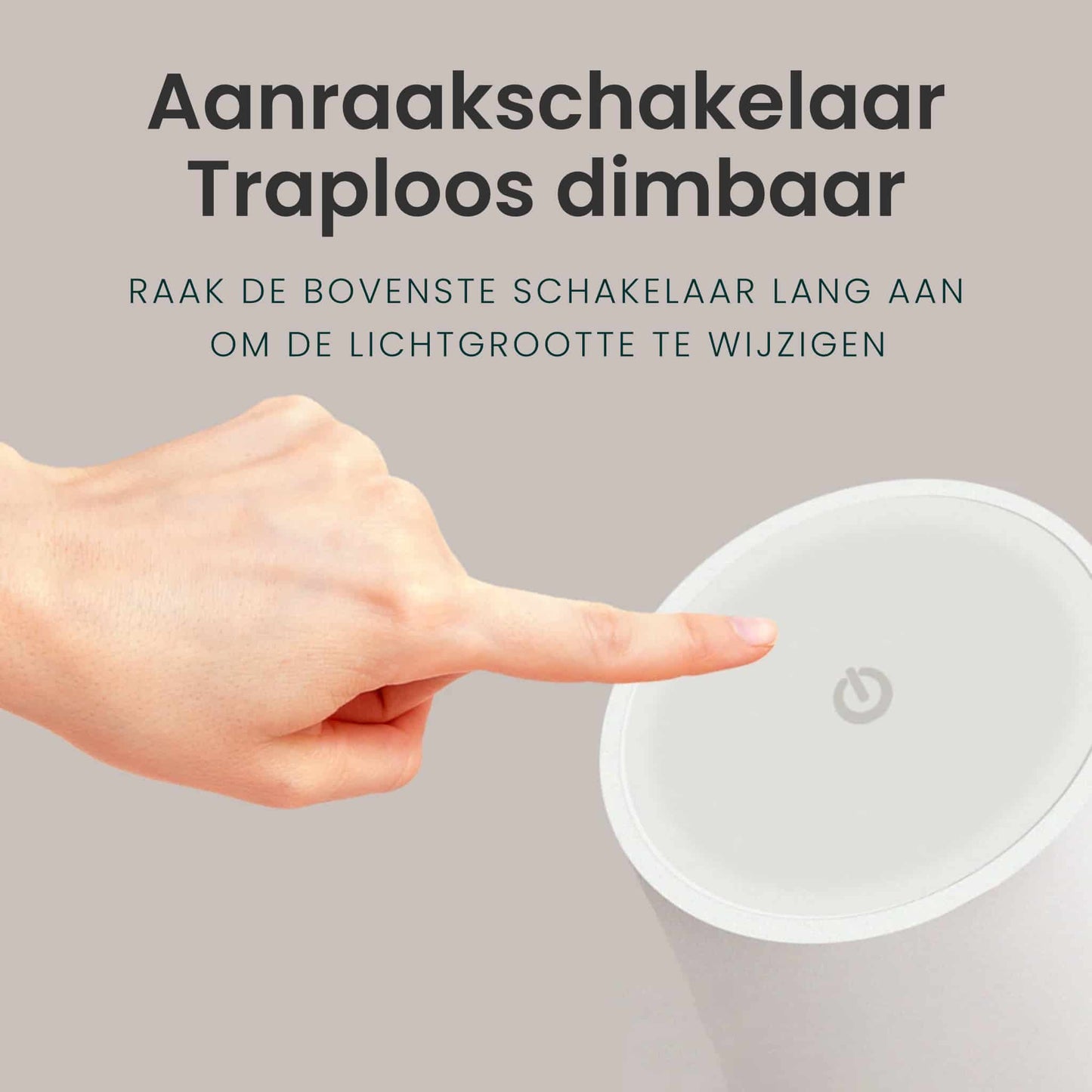 Draadloze Oplaadbare Tafellamp | 1+1 is Gratis