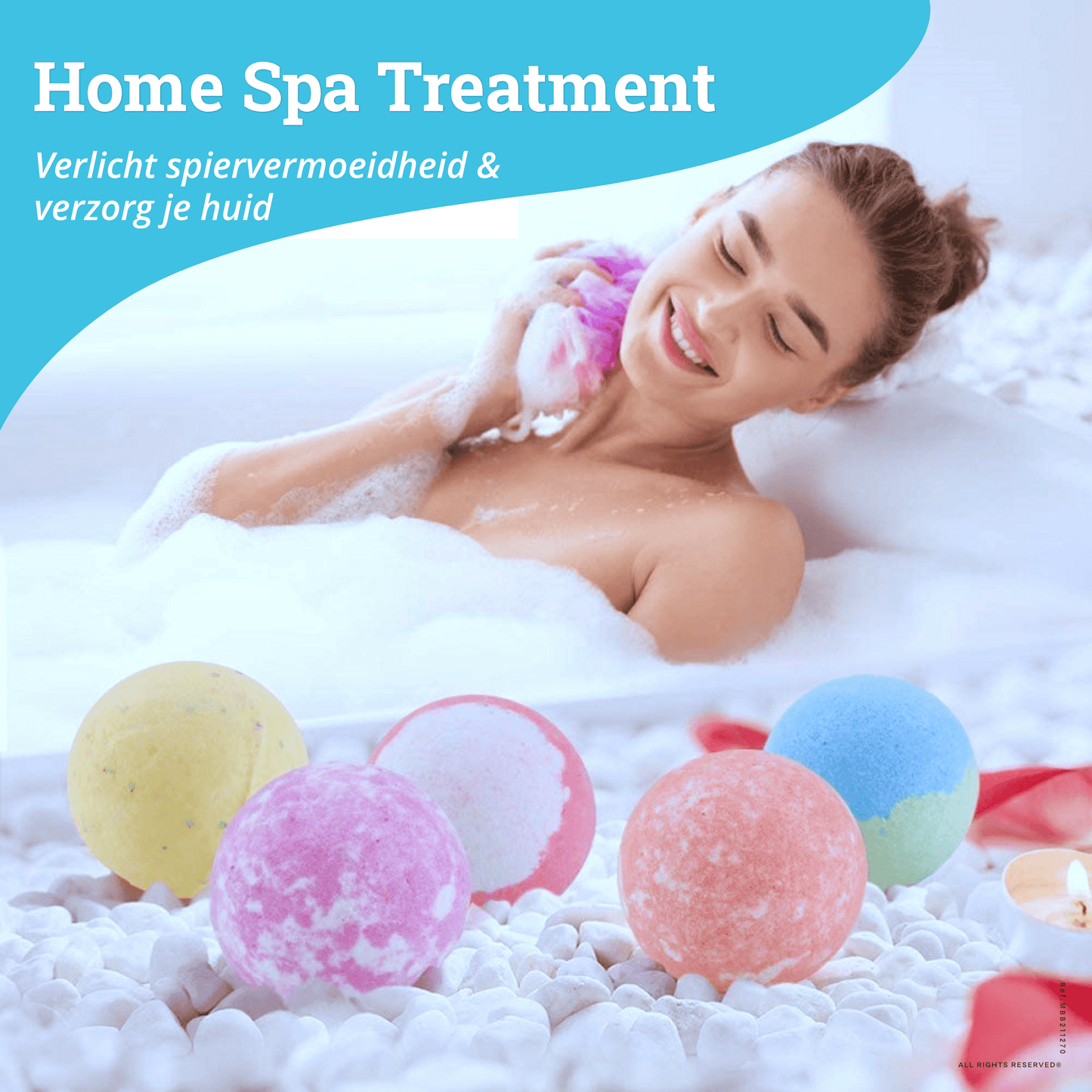 Magic Bath Bombs - Luxury Creation - Vegan Natural Organic 12 pieces