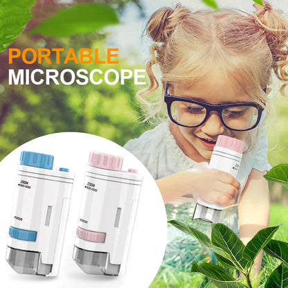 Compacte Elektrische Zakmicroscoop met LED | HD Microscoop voor Kinderen