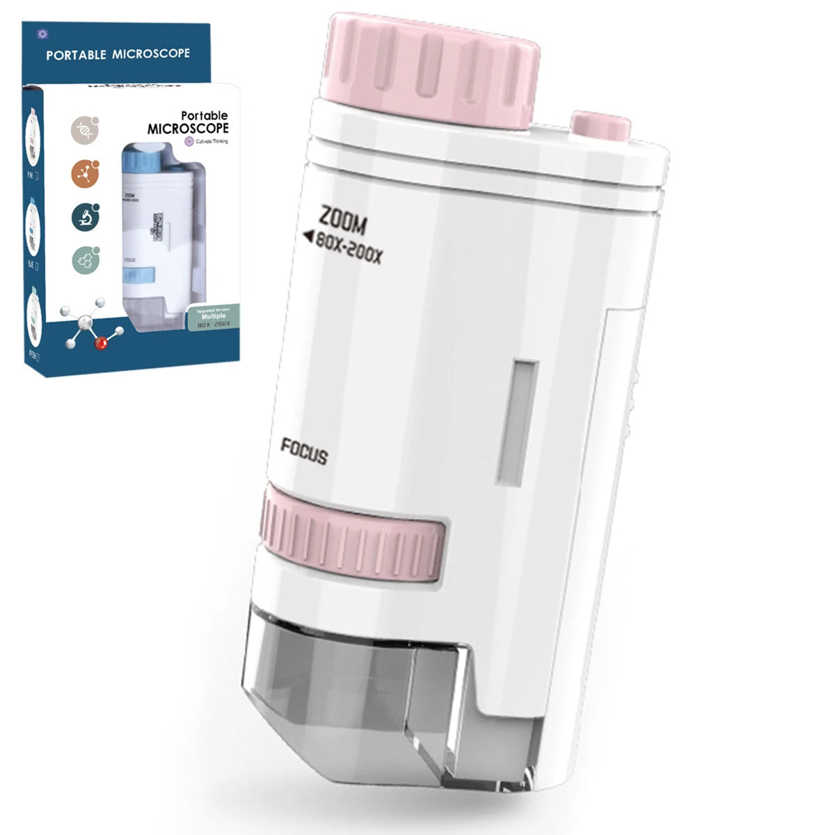 Compacte Elektrische Zakmicroscoop met LED | HD Microscoop voor Kinderen