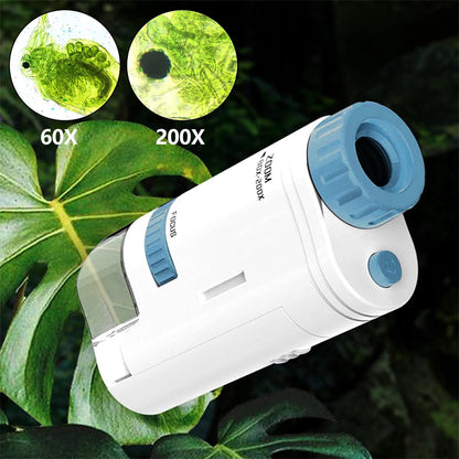 Compacte Elektrische Zakmicroscoop met LED | HD Microscoop voor Kinderen