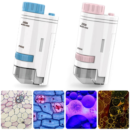Compacte Elektrische Zakmicroscoop met LED | HD Microscoop voor Kinderen